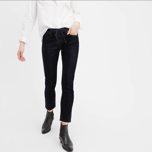 Levi's Jeans | Levi's Made \u0026 Crafted Lace Up Cigarette Slim Jeans | Color: Black | Size: 32 | Treasuresbytay's Closet